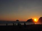 O tradicional futebol de fim de tarde em Zipolite, no litoral Pacífico do México